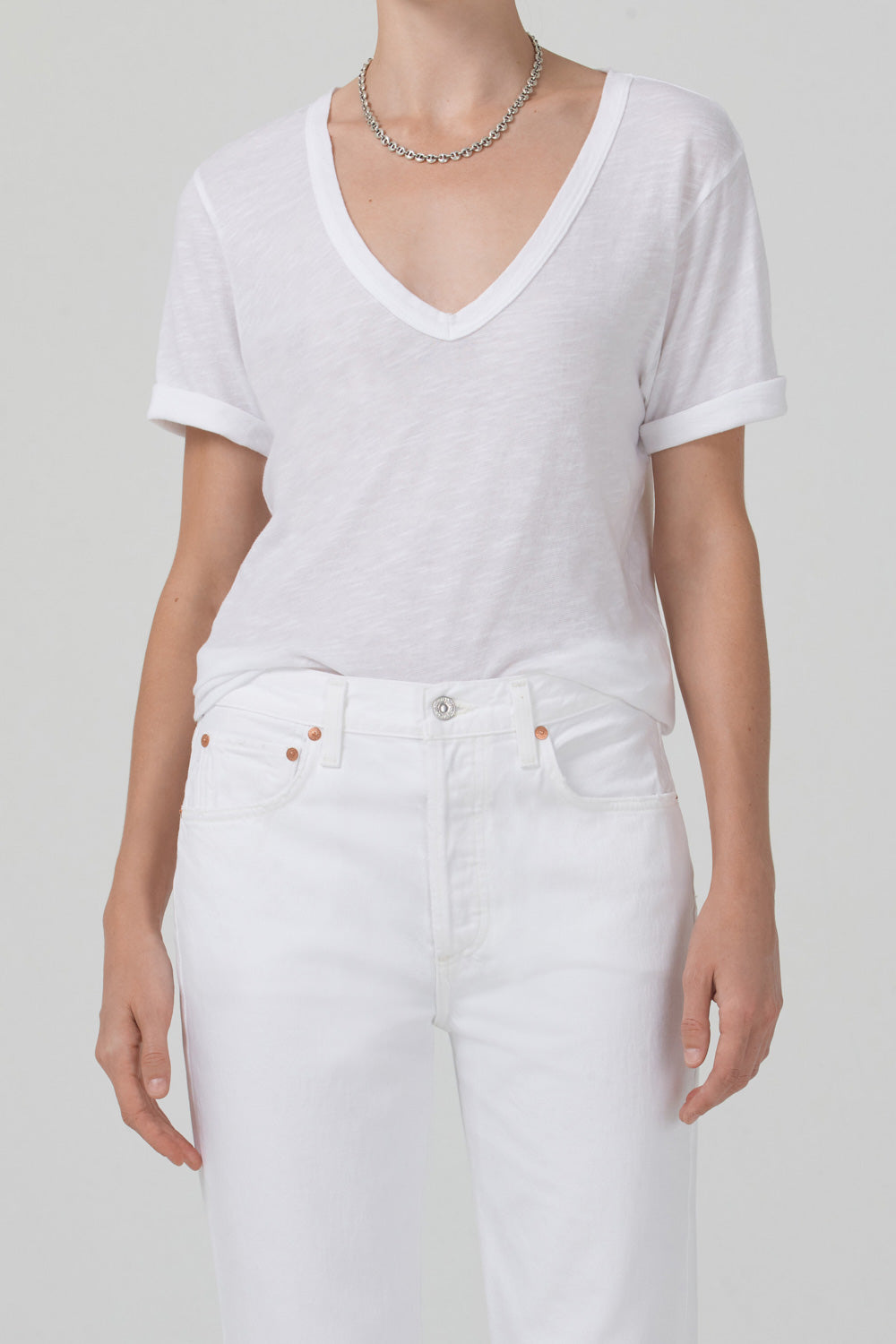 Cecilie Relaxed V-Neck T-Shirts Citizens of Humanity   
