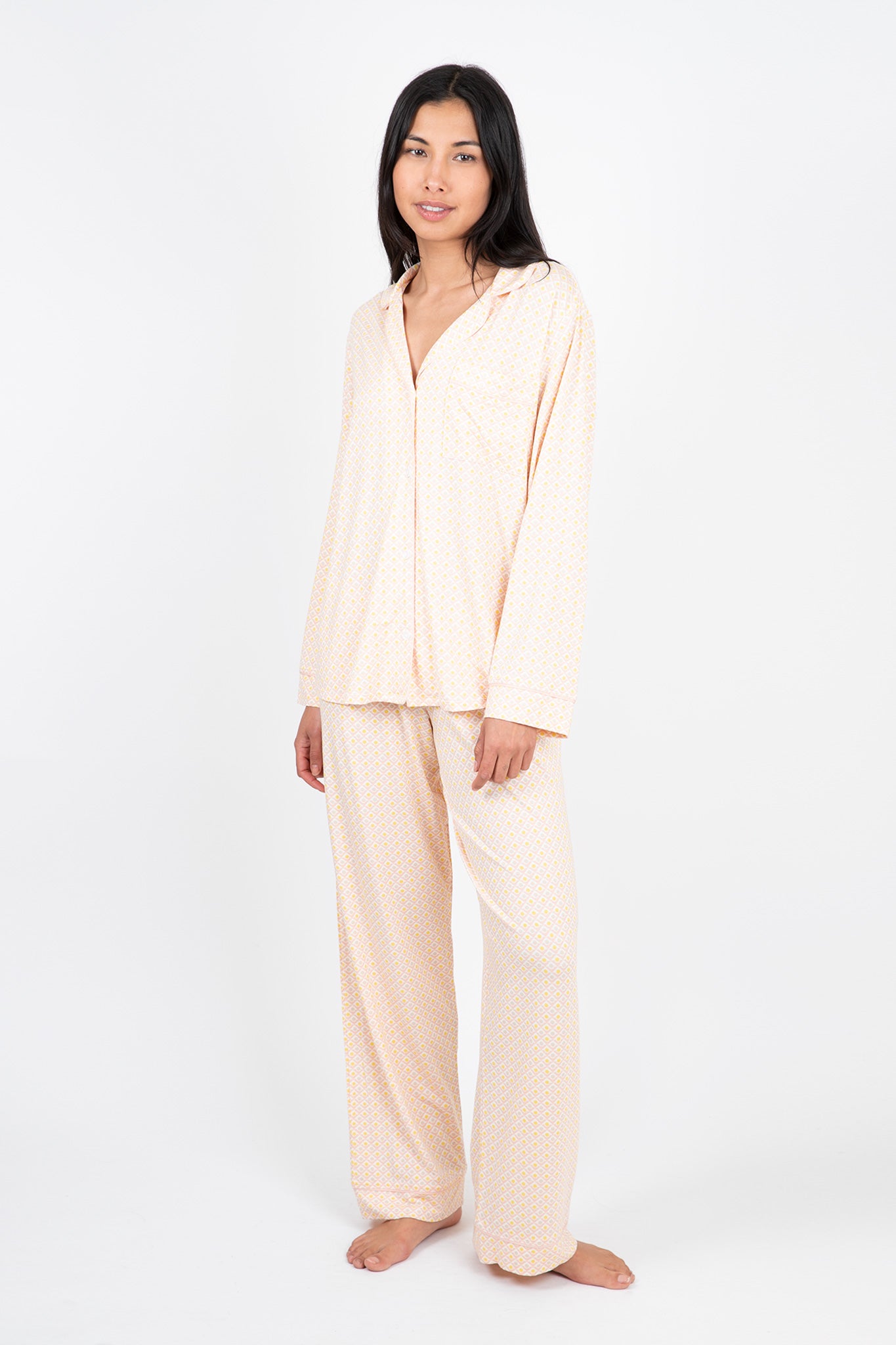 Eberjey-Gisele-Printed-TENCEL-Modal-Long-PJ-Set-Geo-Tile-Rose-Cloud-Rose-Cloud