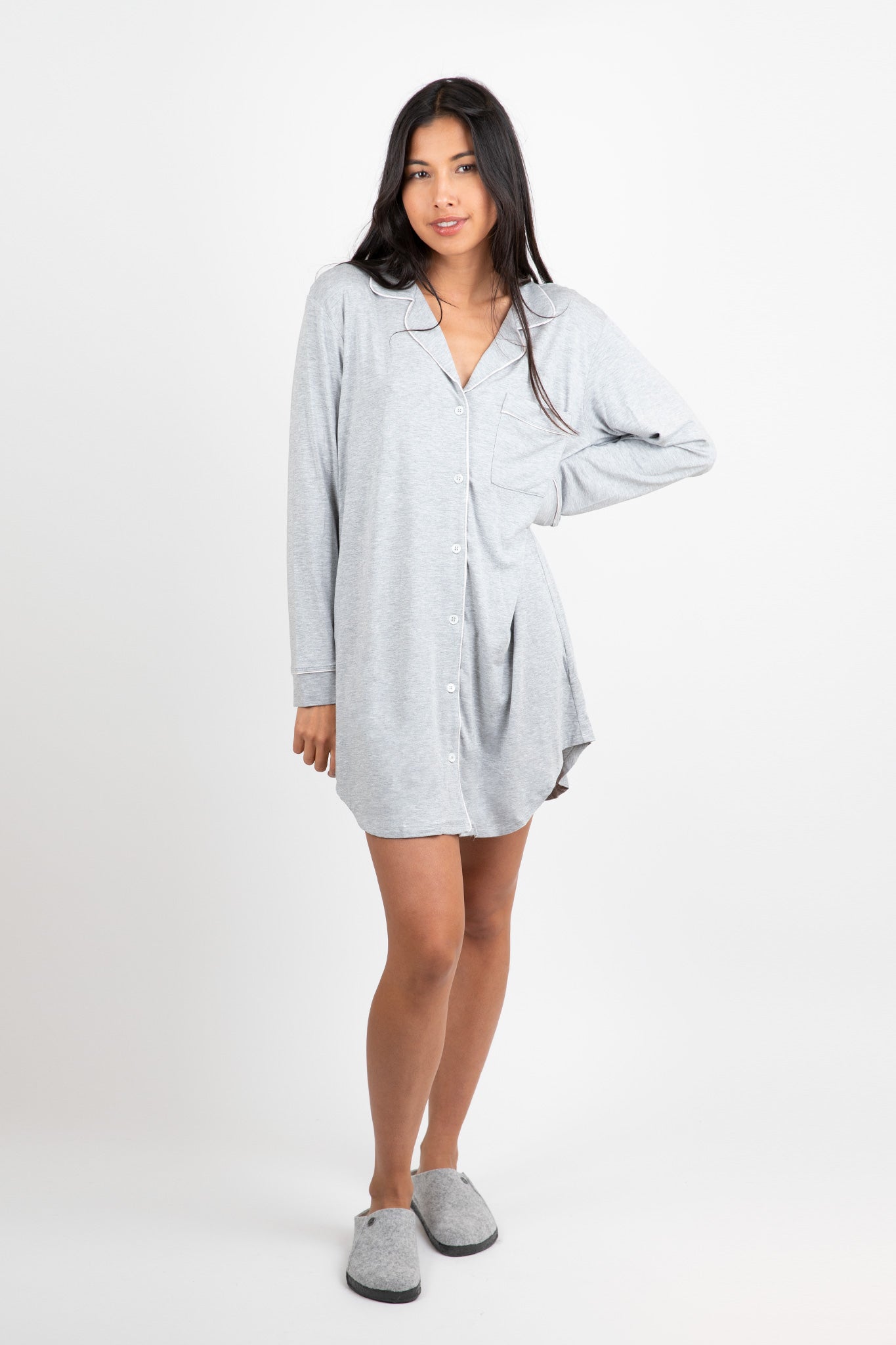 Eberjey-Gisele-Sleepshirt-Heather-Grey