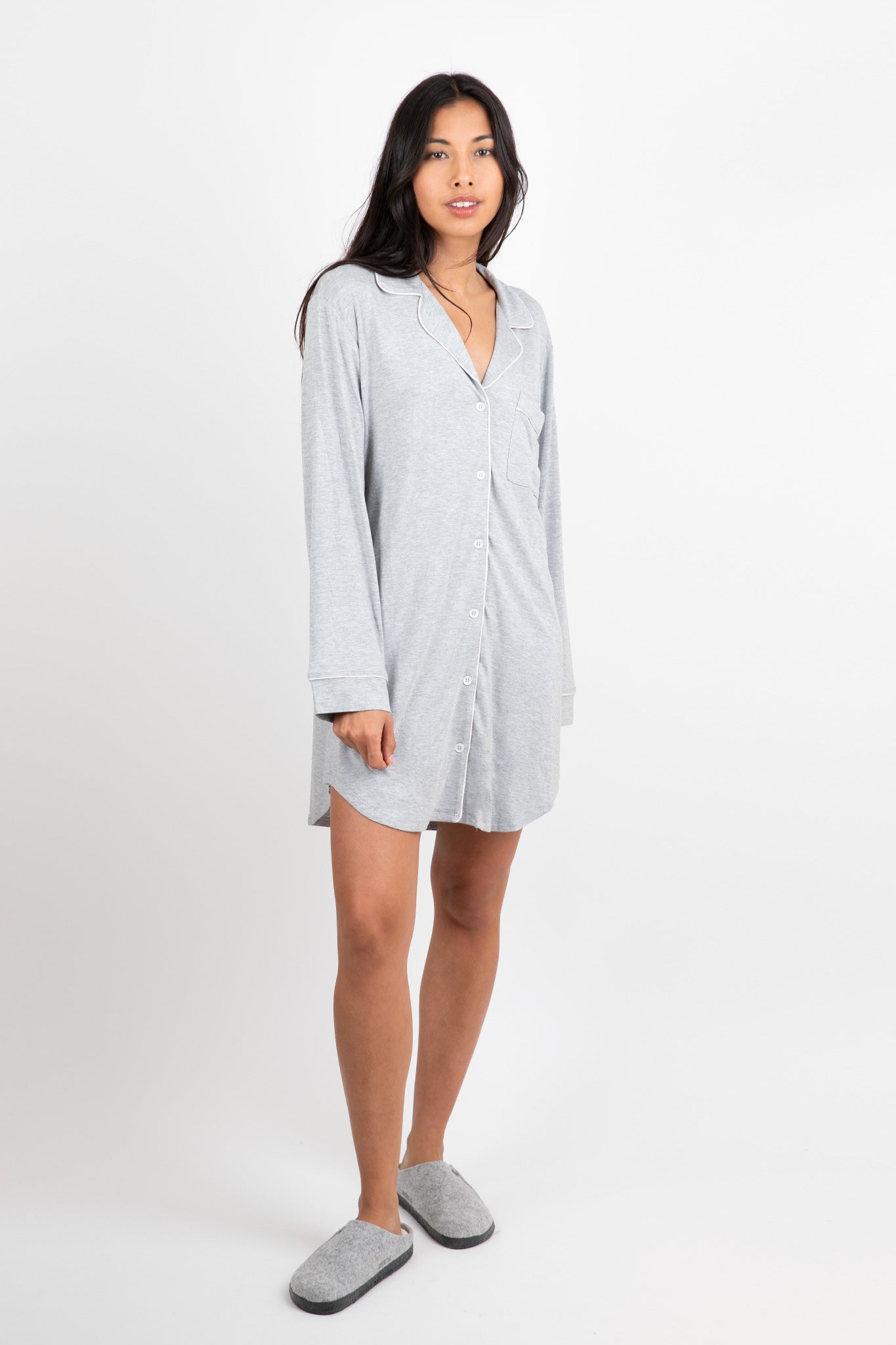 Eberjey-Gisele-Sleepshirt-Heather-Grey