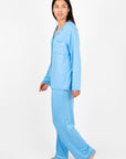 Eberjey-Gisele-TENCEL-Modal-Long-PJ-Set-Azure-Ivory