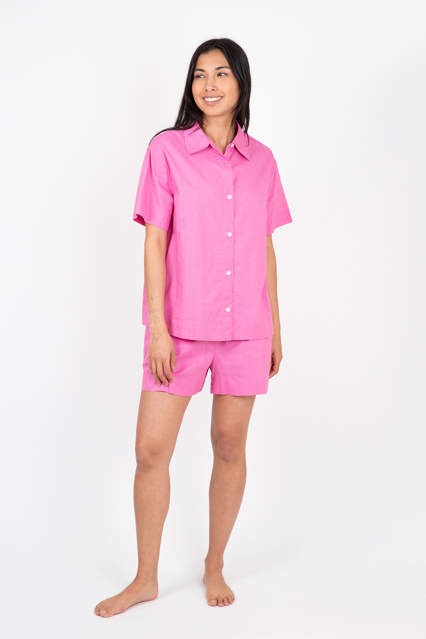 Eberjey-Organic-Sandwashed-Cotton-Printed-Short-PJ-Set-Italian-Rose