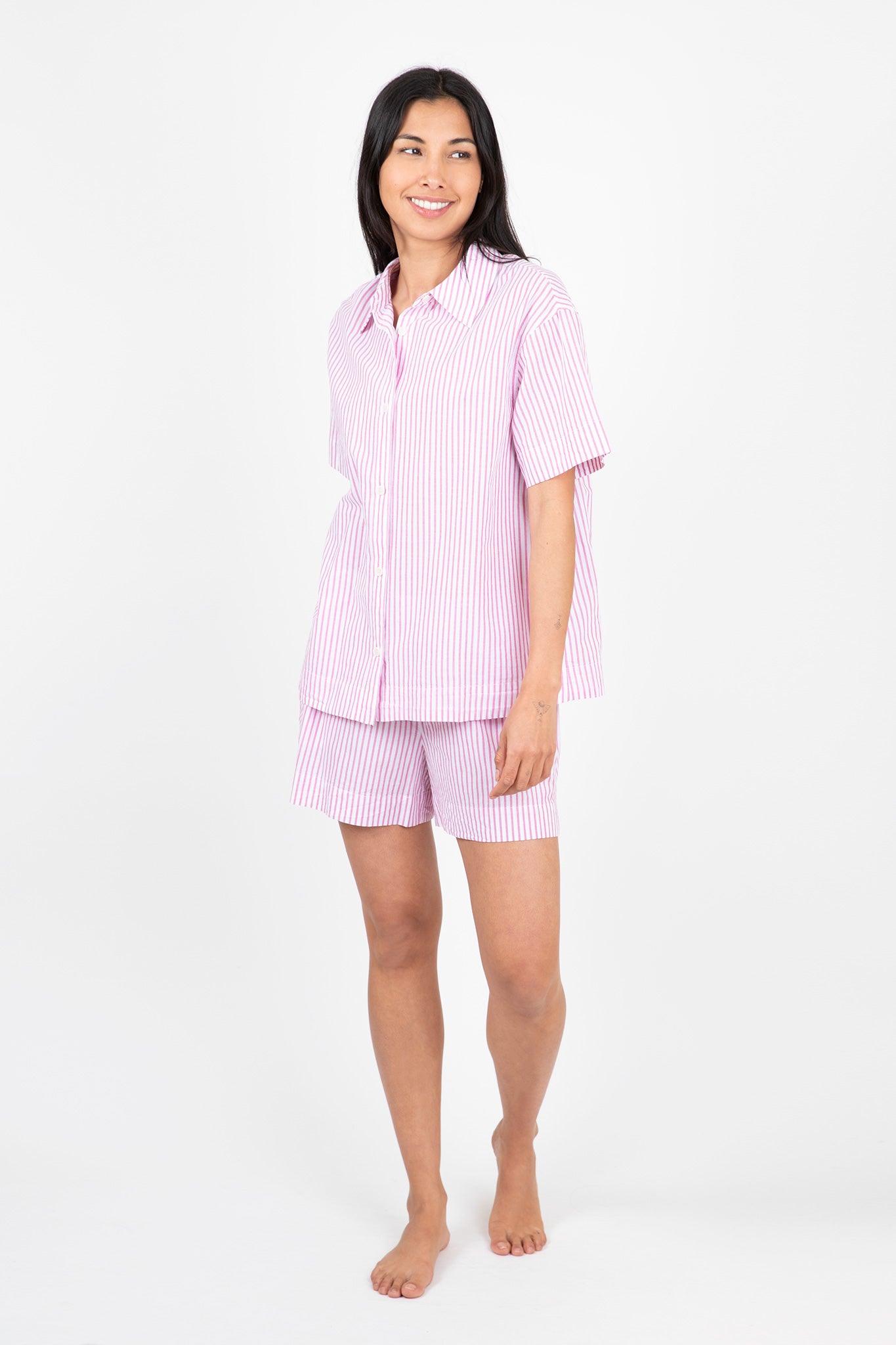 Eberjey-Organic-Sandwashed-Cotton-Printed-Short-PJ-Set-Rose-Cloud-Stripe