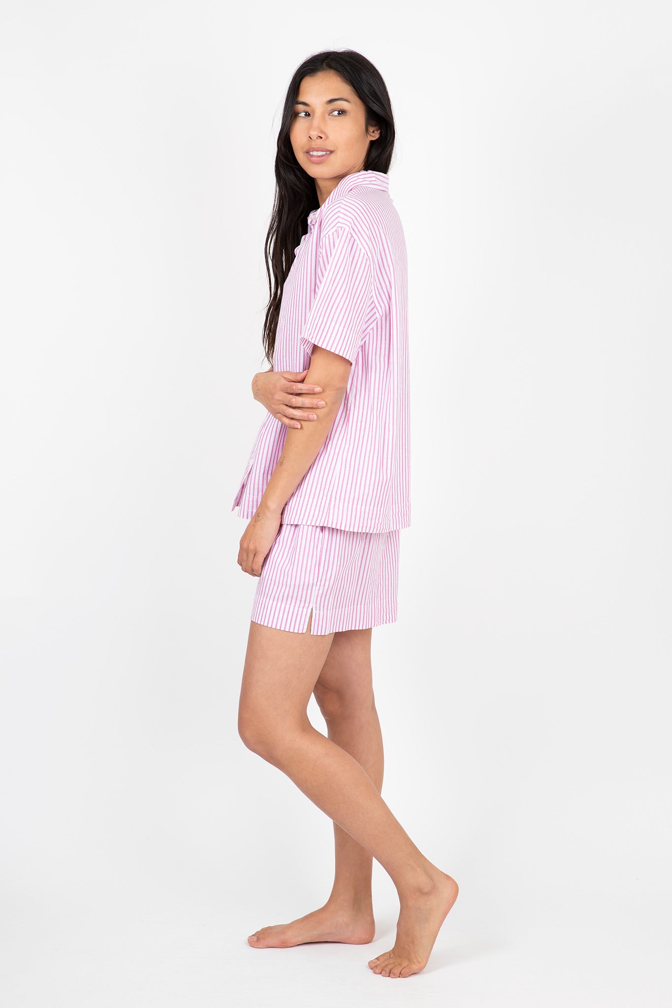 Eberjey-Organic-Sandwashed-Cotton-Printed-Short-PJ-Set-Rose-Cloud-Stripe