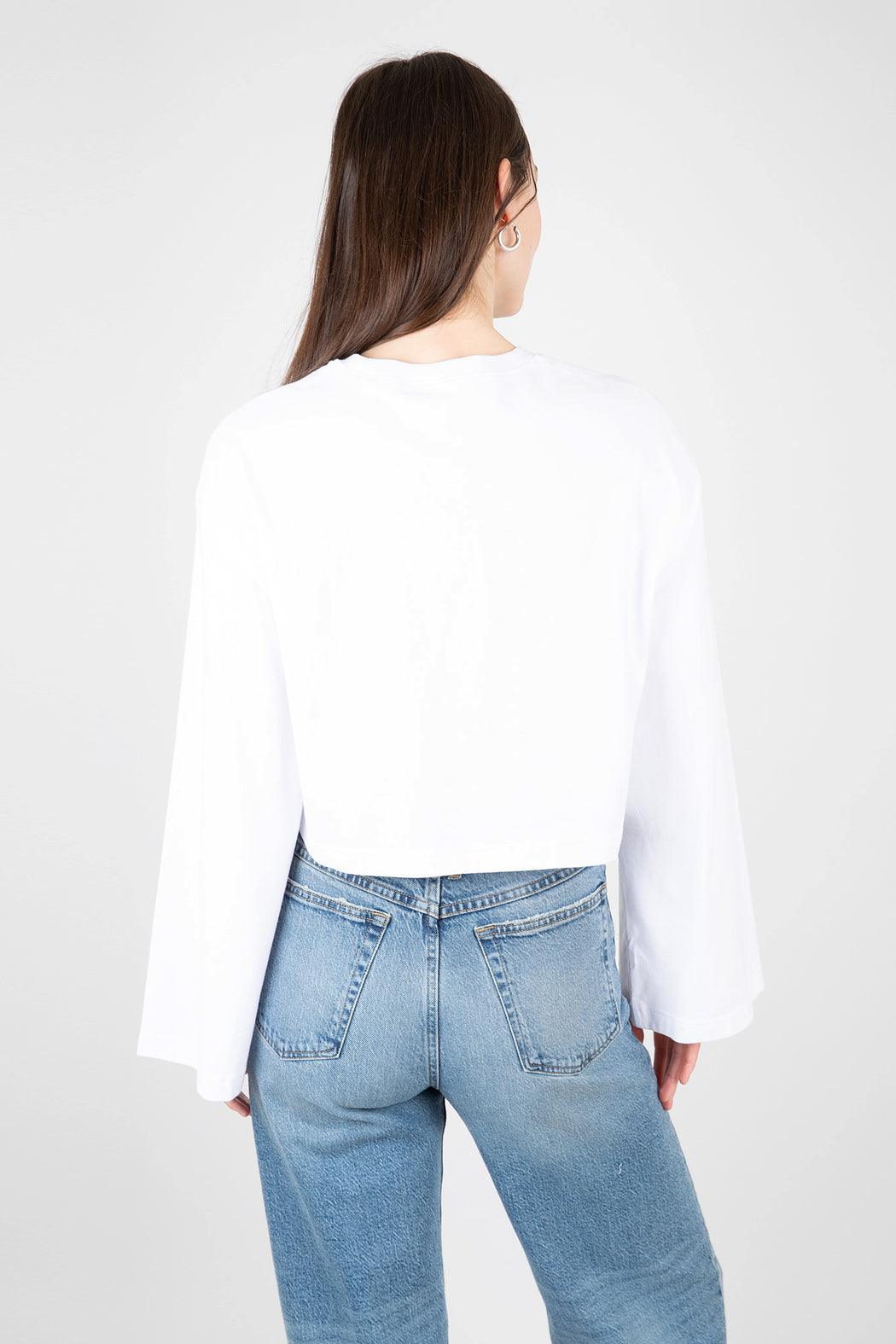 FRAME-Crop-Bell-Sleeve-Tee-Blanc