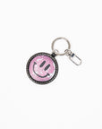 Ganni-Banner-Smiley-Keychain-Black