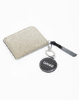 Ganni-Banner-Smiley-Keychain-Black