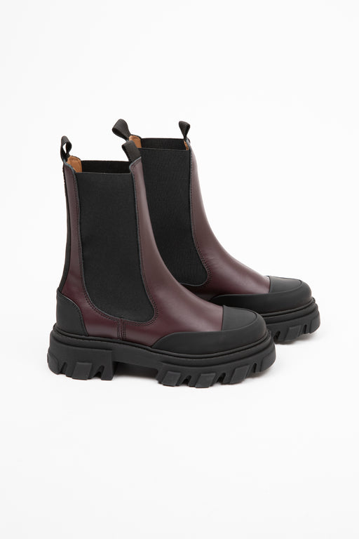    Ganni-Cleated-Mid-Chelsea-Boots-Burgundy