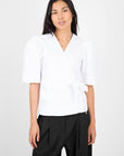 Ganni-Drapey-Wrap-Blouse-White