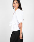 Ganni-Drapey-Wrap-Blouse-White