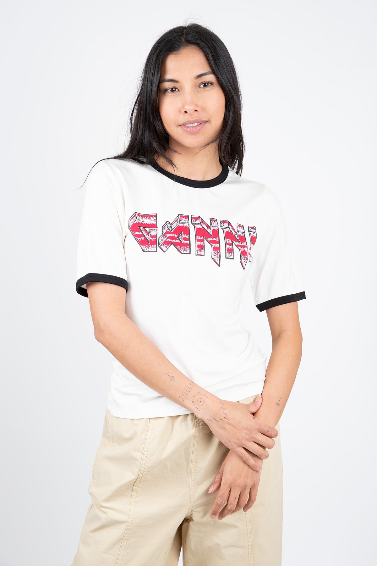 Ganni Fitted T-shirt