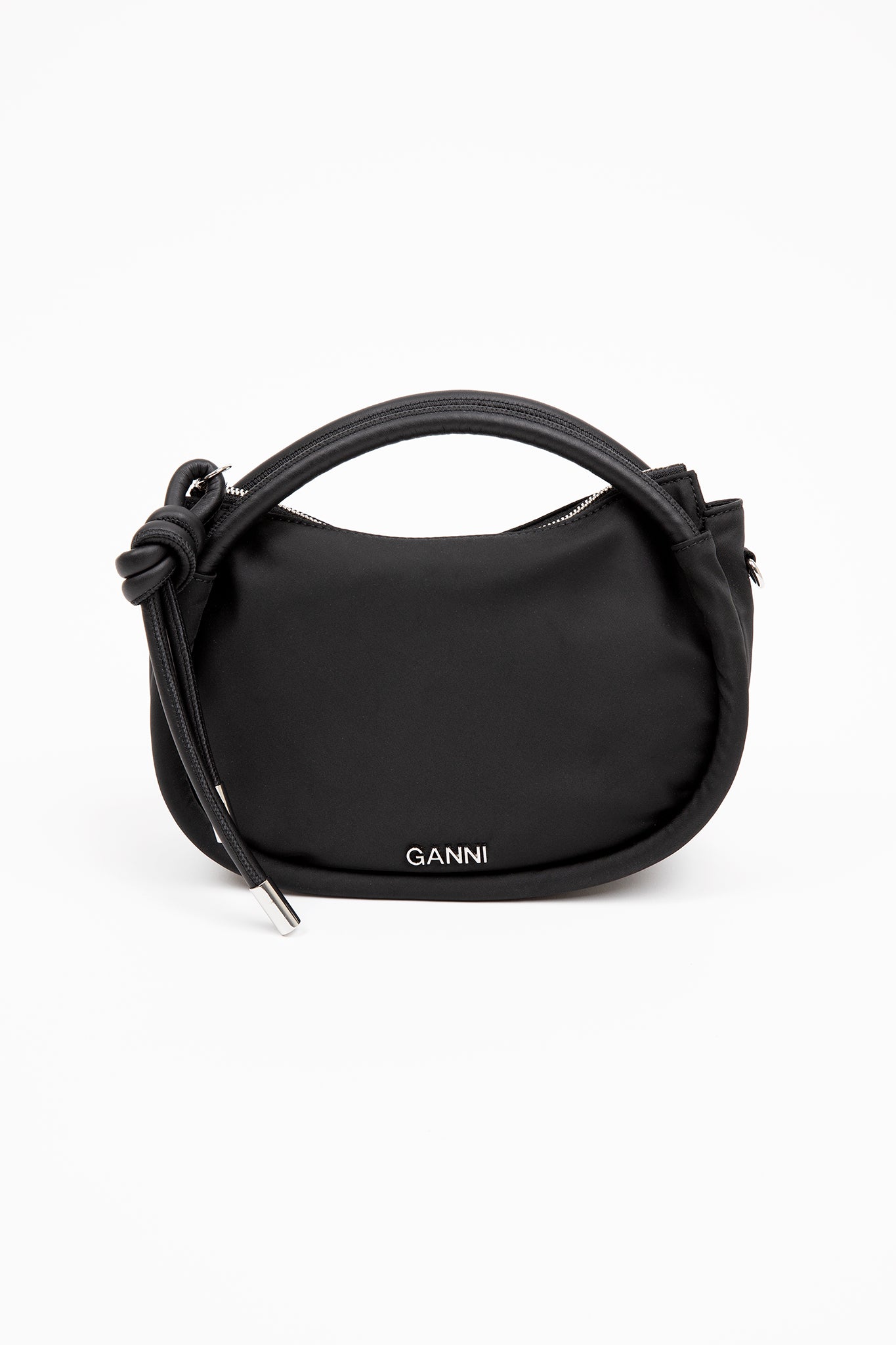 Ganni-Knot-Mini-Bag-Black