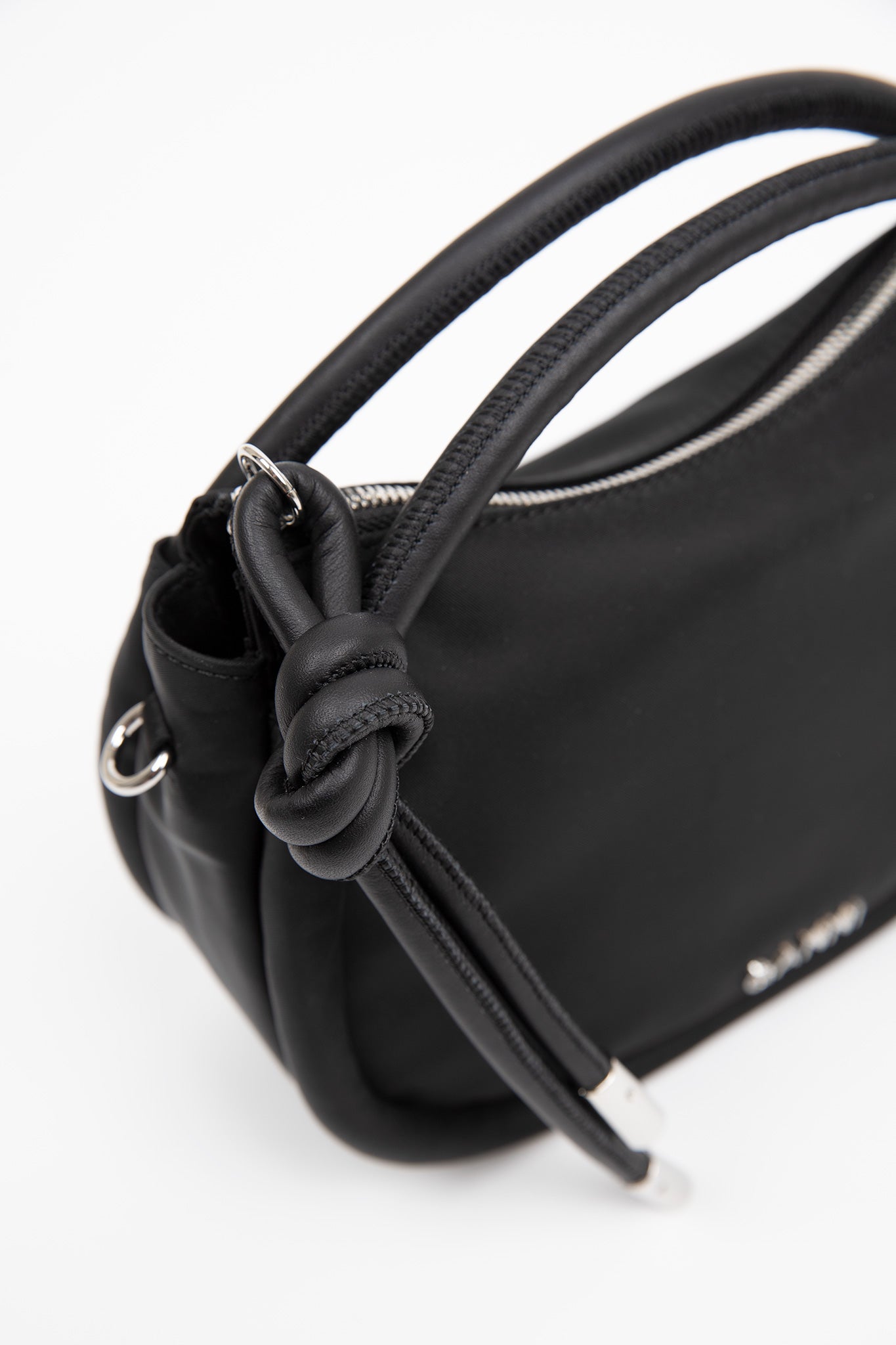 Ganni-Knot-Mini-Bag-Black