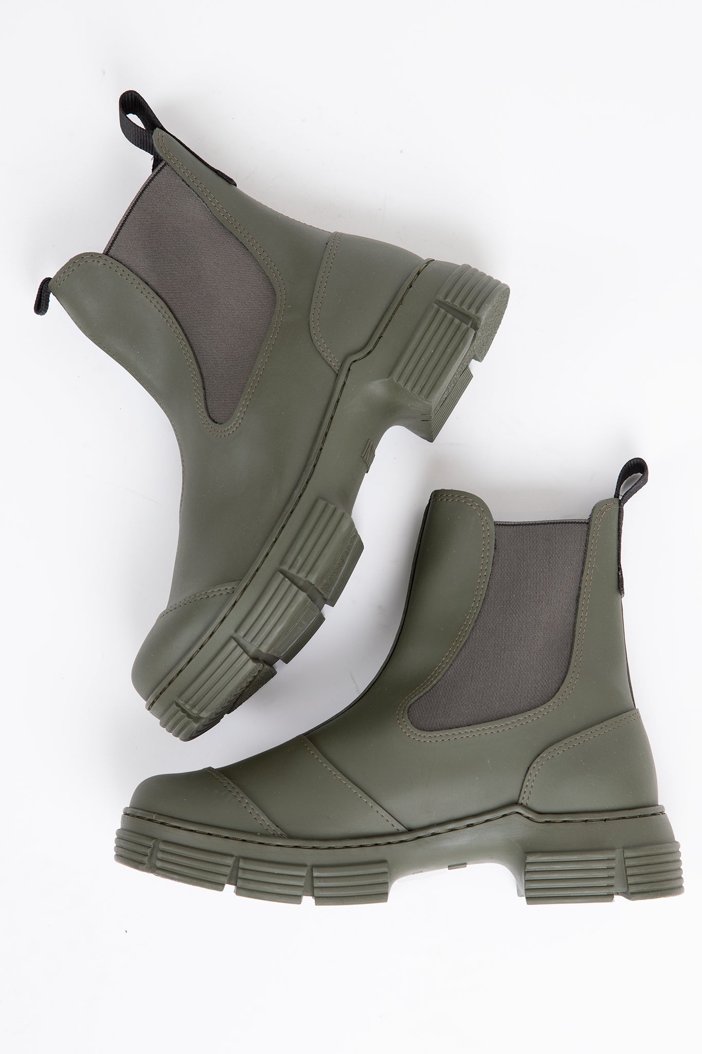 Recycled Rubber City Boot Footwear Ganni   