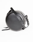 Ganni-Round-Crossbody-Logo-Bag-Black