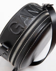 Ganni-Round-Crossbody-Logo-Bag-Black