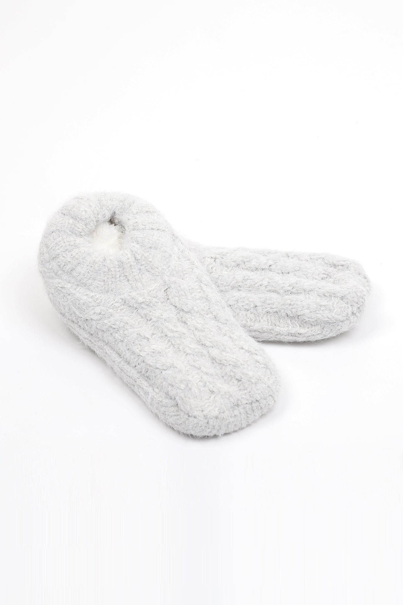 Lemon-All-Over-Cable-Slipper-Grey