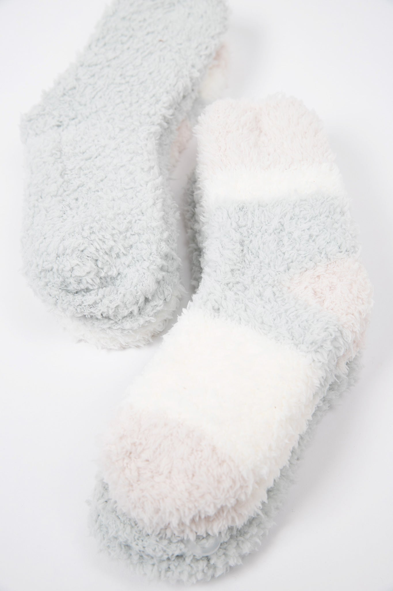 Lemon-Colorblock-Furry-Foam-Crew-Sock-2Pk-White-Sand