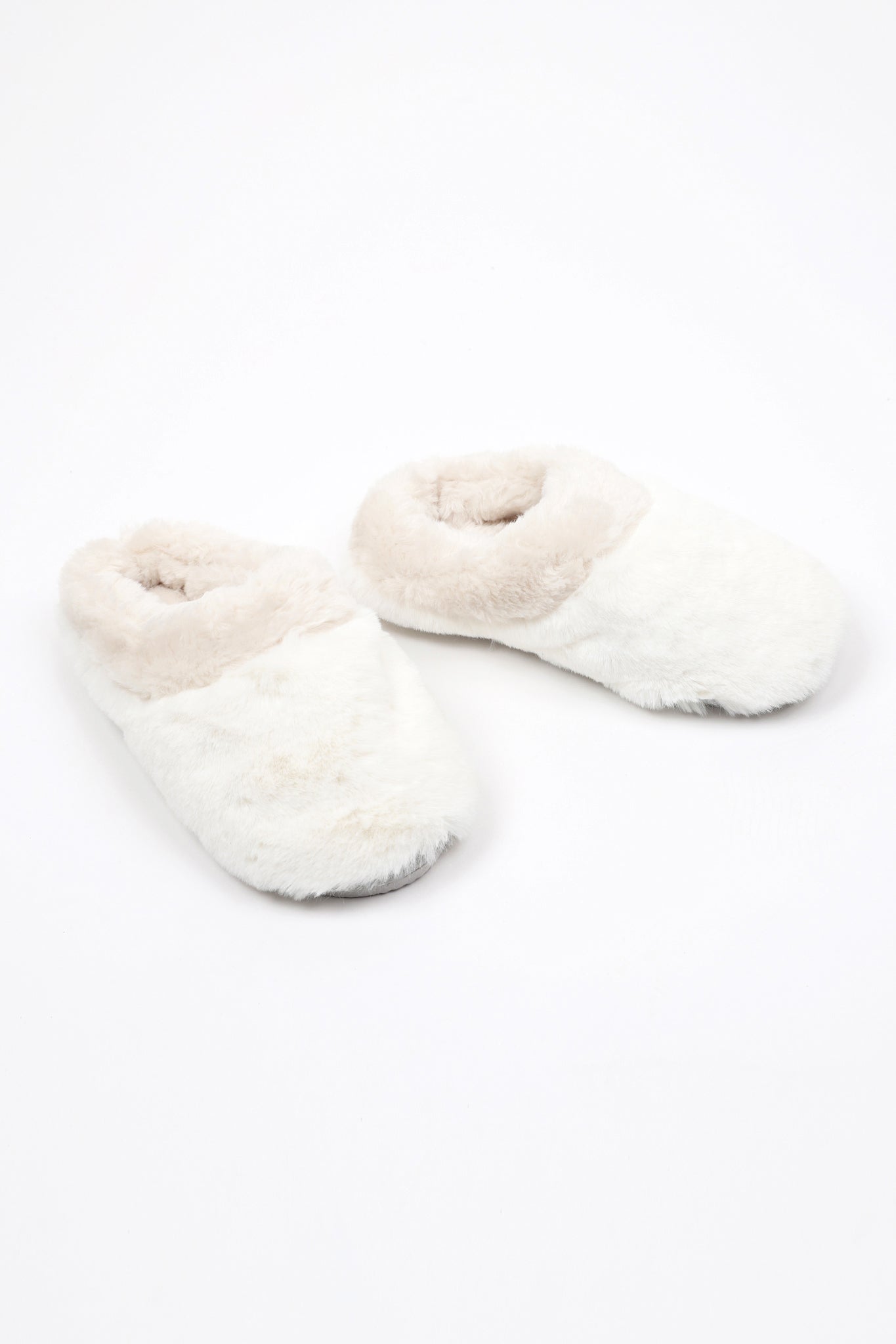 Lemon-Tipped-Fur-Scuff-Slipper-White