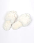 Lemon-Waterfront-Solid-Faux-Fur-Slide-White