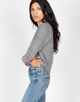 MOTHER-The-LS-Slouch-Cut-Off-Heather-Grey