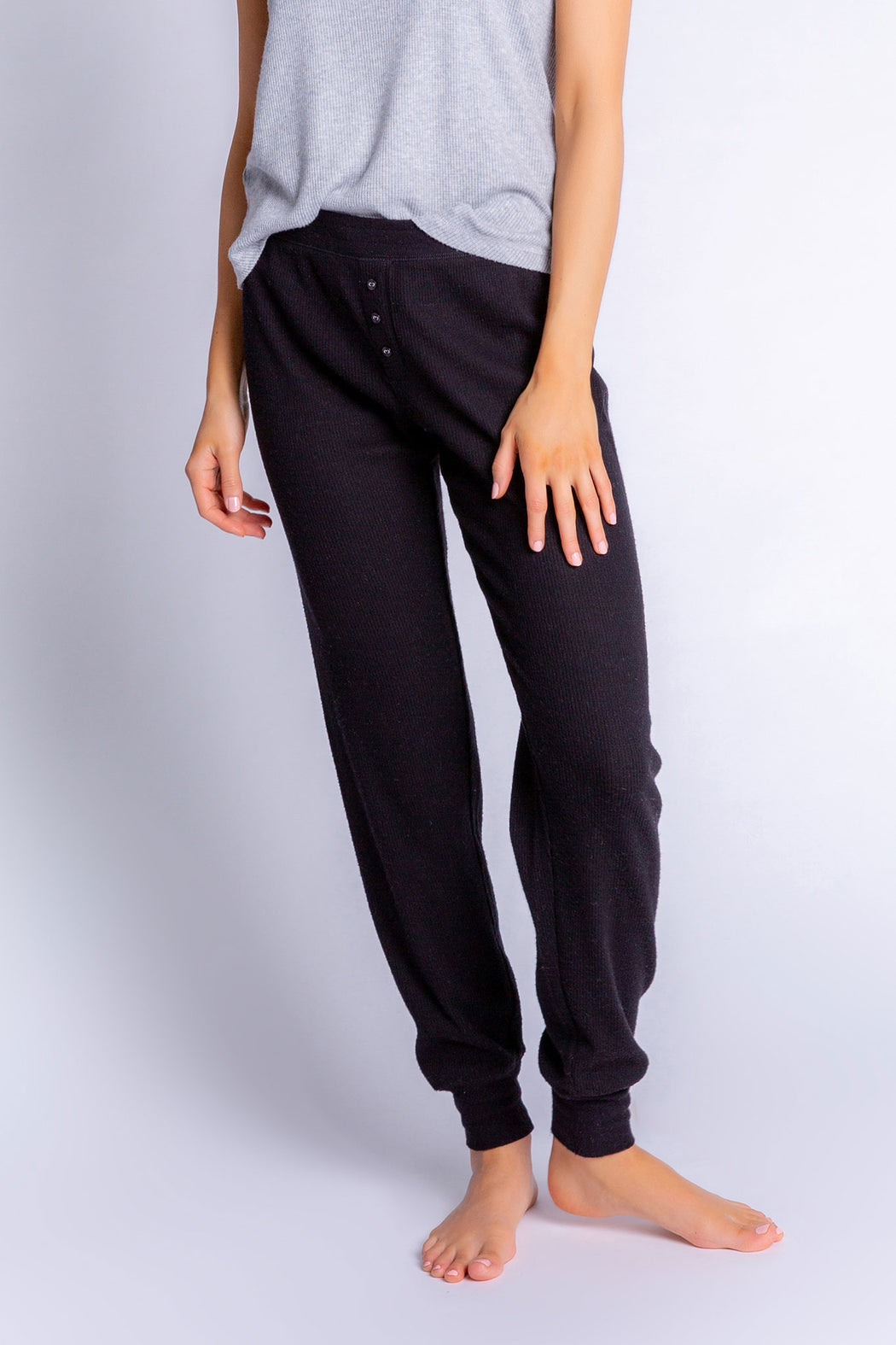 PJ-Salvage-Textured-Essentials-Banded-Pant-Black
