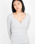 Textured Essentials Long Sleeve Top Sleepwear P.J. Salvage   