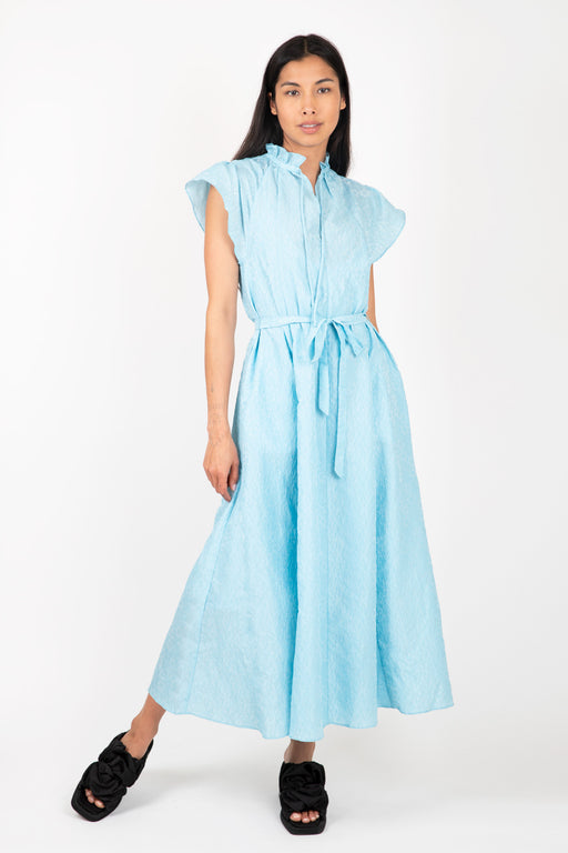 Samsoe-Samsoe-Karookh-long-dress-Blue-Topaz