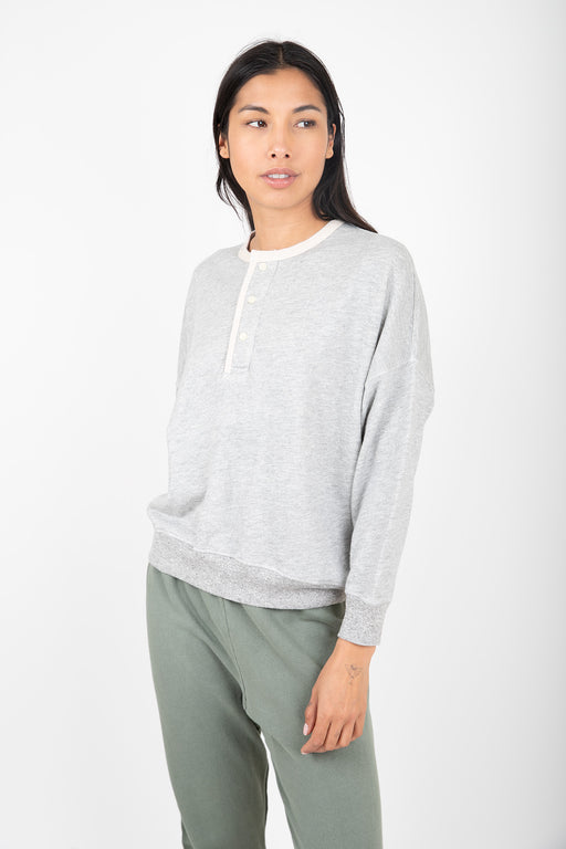 The-Great-The-Quilt-Edge-Henley-Sweatshirt-Light-Heather-Grey