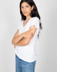 Velvet-Lilith-Cotton-Slub-V-Neck-Tee-White