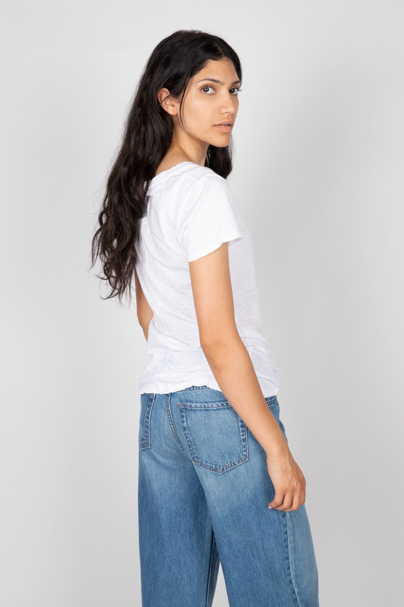 Velvet-Lilith-Cotton-Slub-V-Neck-Tee-White
