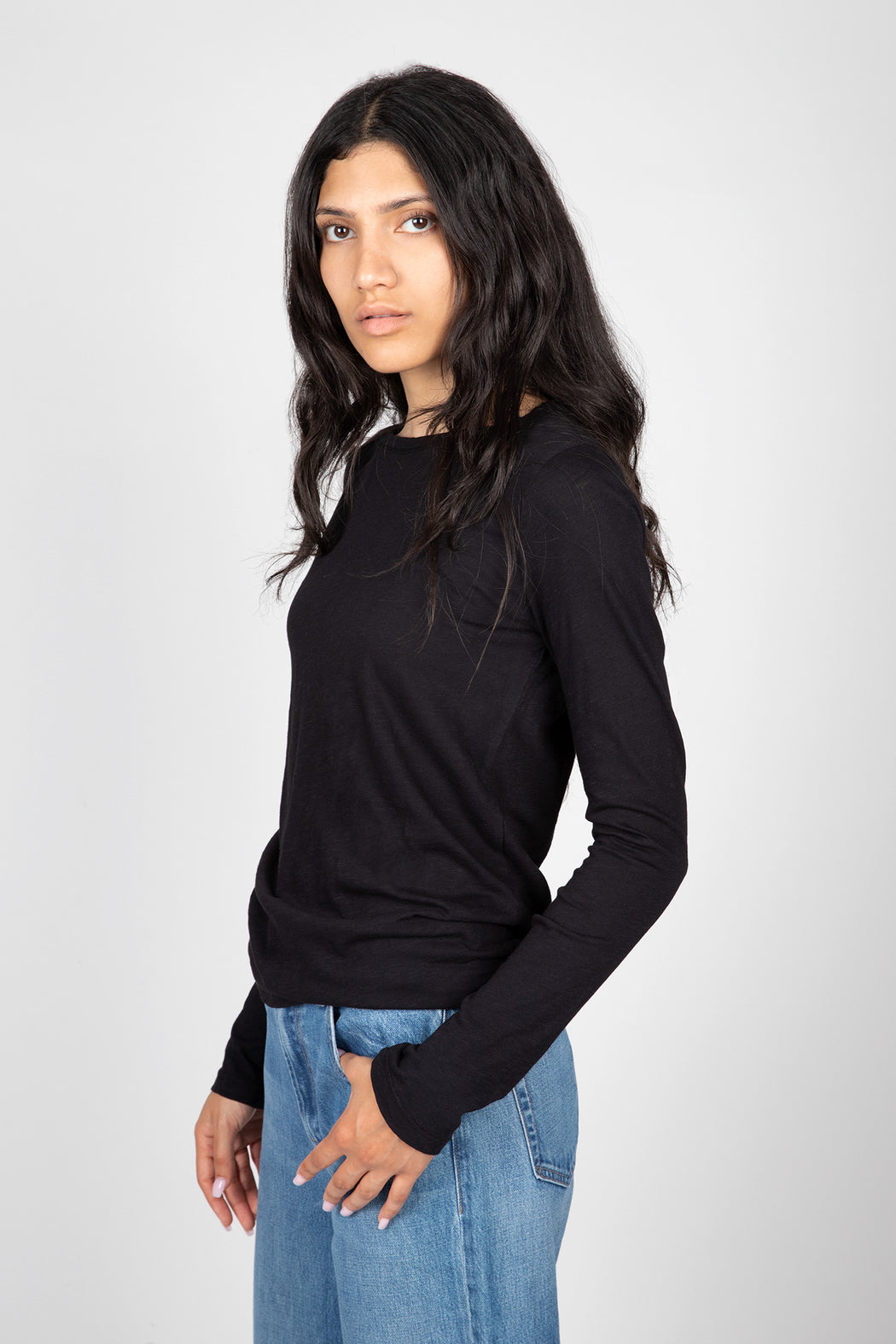 Velvet-Lizzie-Original-Slub-Long-Sleeve-Tee-Black