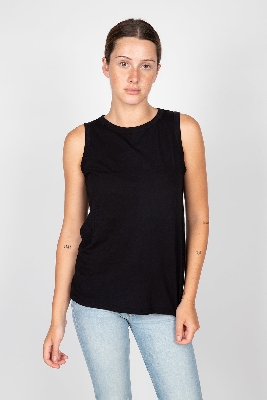 Velvet-Taurus-Cotton-Slub-Tank-Black