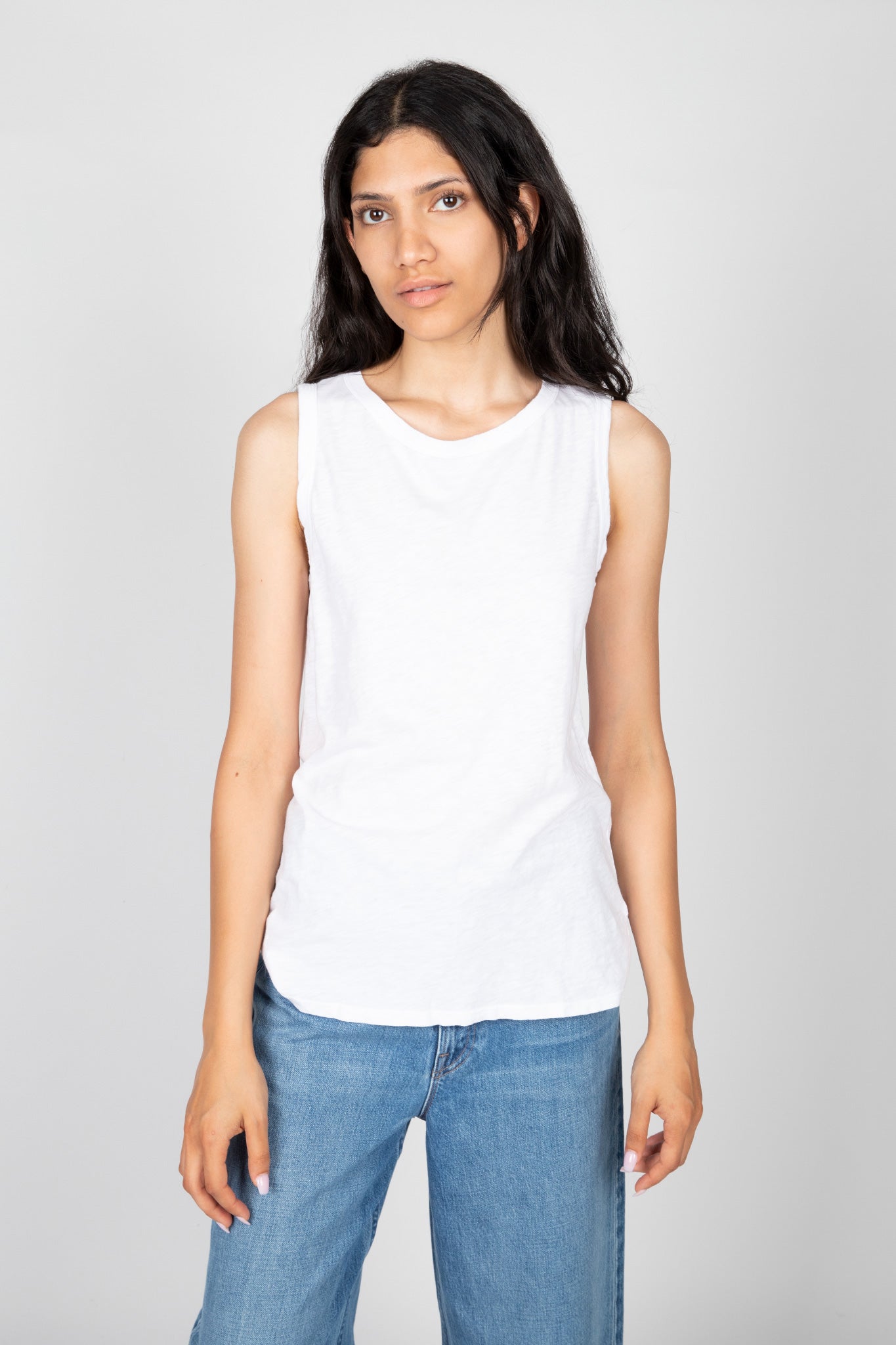 Velvet-Taurus-Cotton-Slub-Tank-White