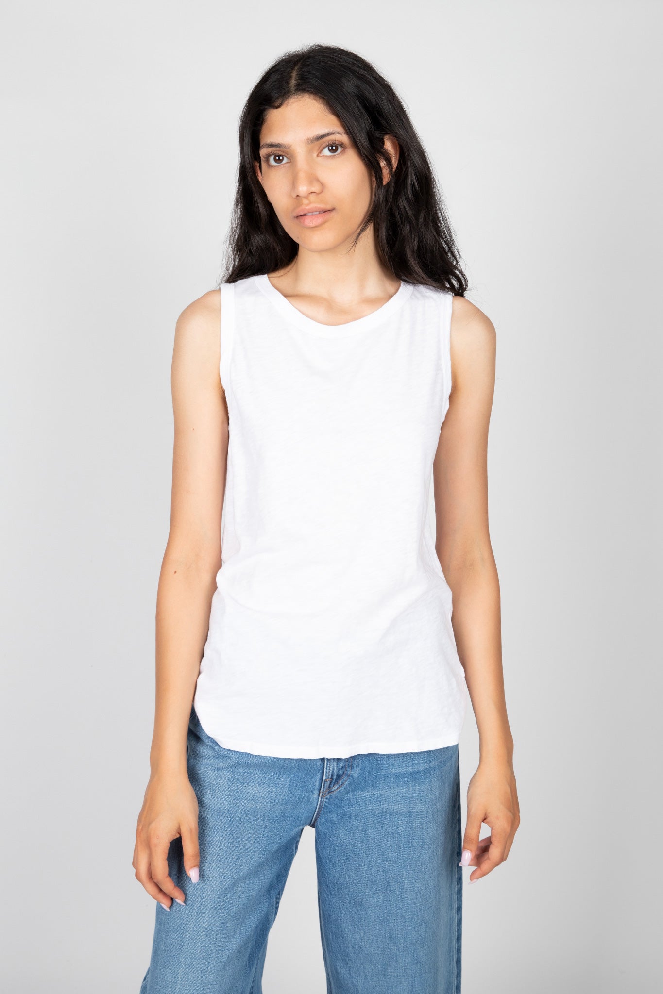 Taurus Cotton Slub Tank T-Shirts Velvet   