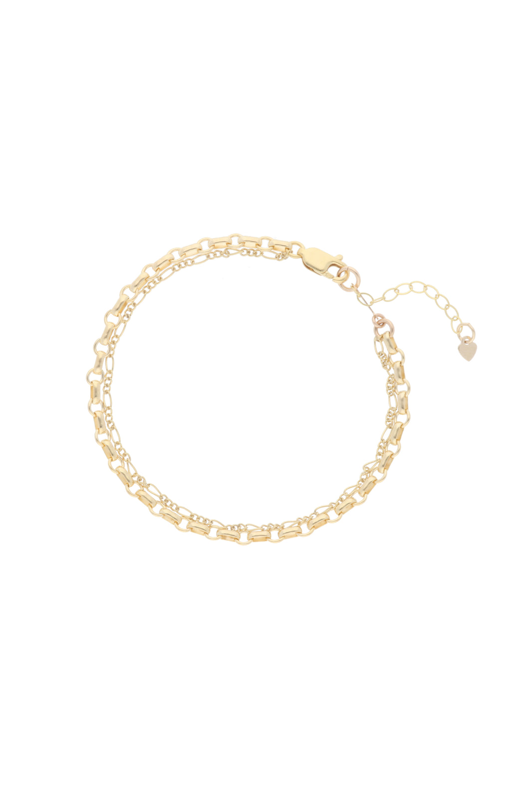 Two Row Belcher Figaro Bracelet